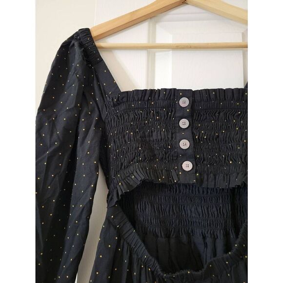 Madewell Lucie Tiered Midi Dress in Dot Item NH099 S NWT - Picture 9 of 9